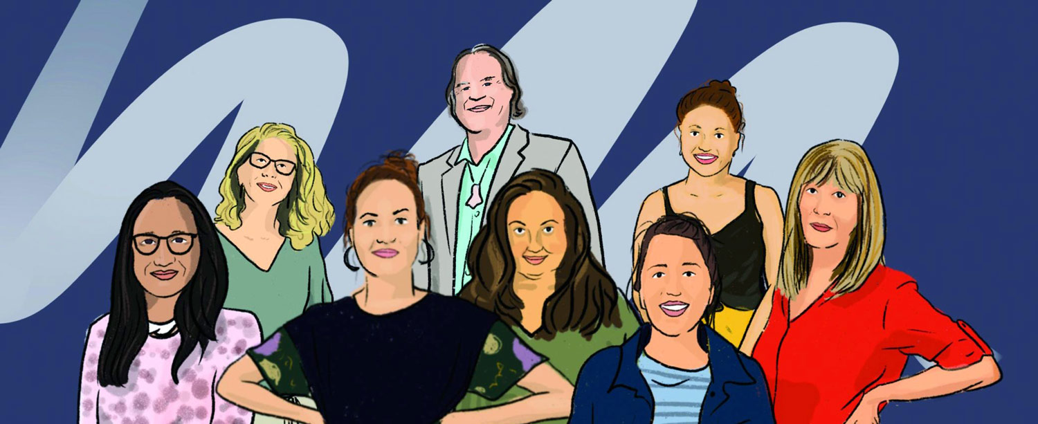 Illustration of a group of people for the Gen2040 Best start program